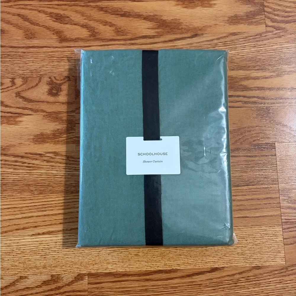 NEW Schoolhouse Linen Laurel Shower Curtain 72” x 84”
